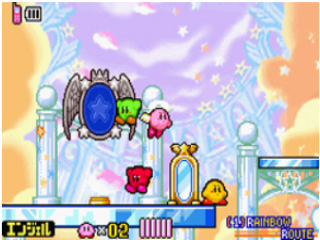 Kirby & The Amazing Mirror: Afbeelding met speelbare characters