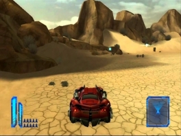 This game features both fighting and racing action.