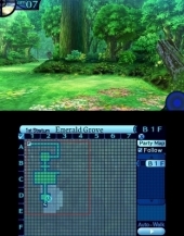 Zoals in elke <a href = https://www.mario3ds.nl/Nintendo-3DS-spel.php?t=Etrian_Odyssey_IV_Legends_of_the_Titan target = _blank>Etrian Odyssey</a> game: Met bovenin het uitzicht, en onderin de kaart, die je zoals altijd zélf moet bijhouden.